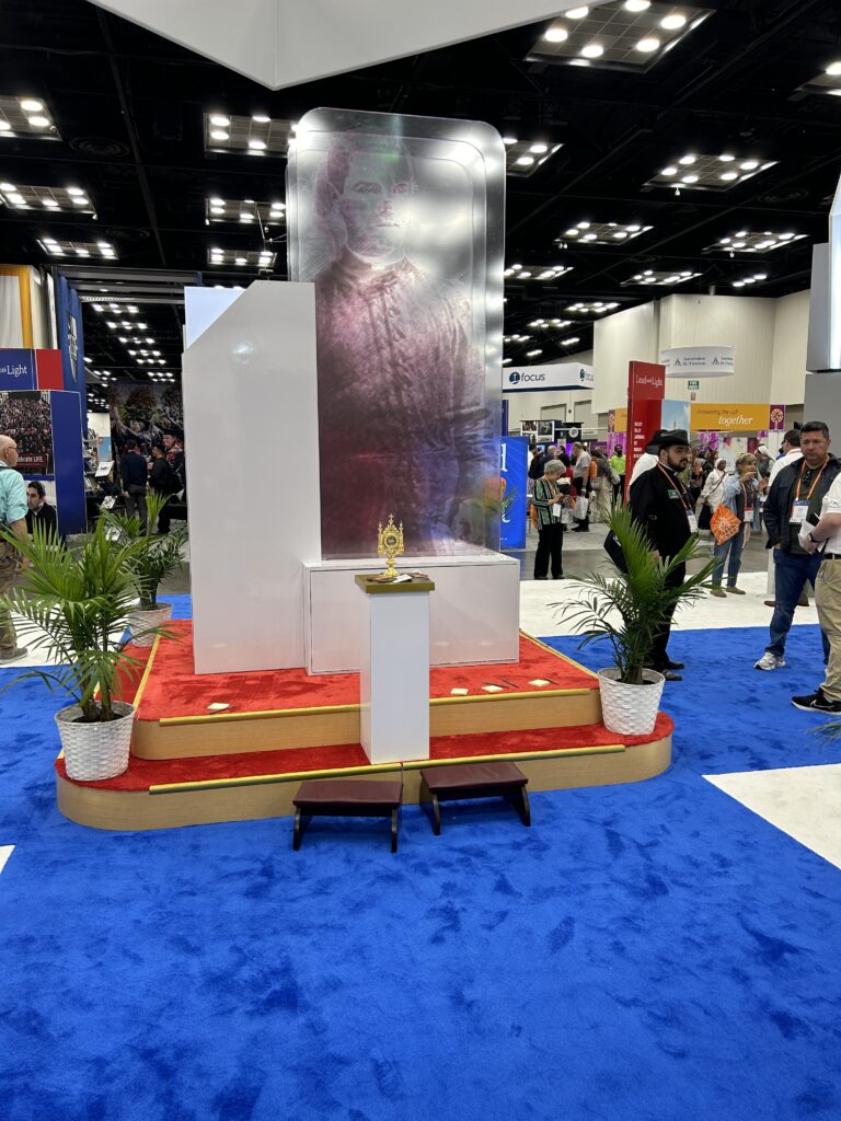 Knights of Columbus booth at the National Eucharistic Congress